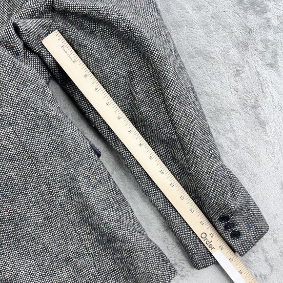 Deansgate Blazer Mens 42 Regular Gray Lambs Wool Sport Coat Jacket Tweed Lined - Picture 8 of 16